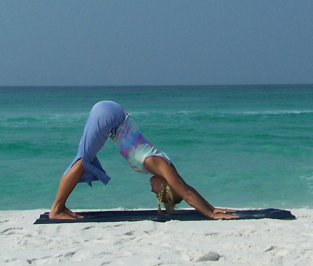 Beach Yoga Balance Pose Pictures Fort Walton Beach Florida