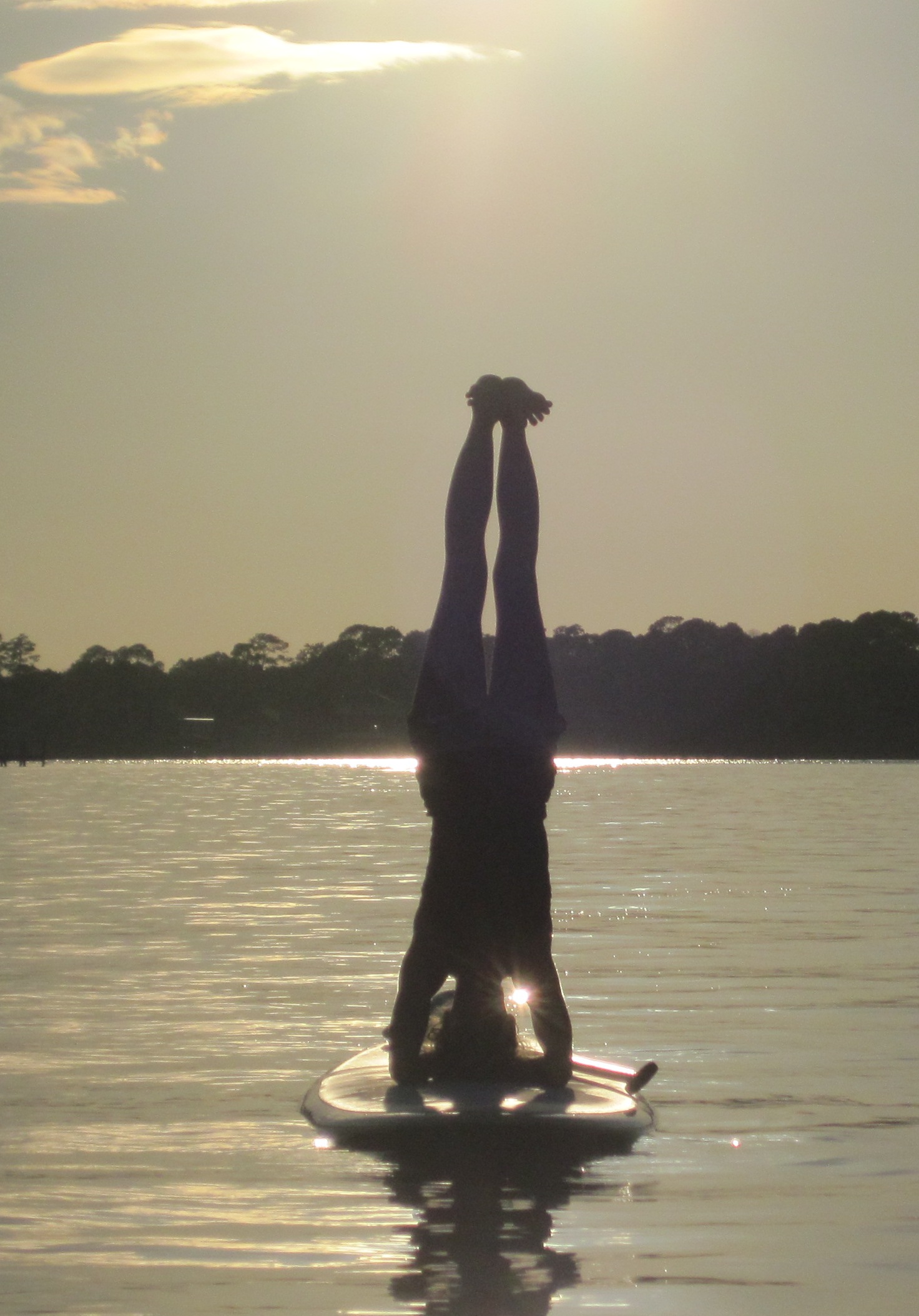 SUP Yoga on the paddleboard Destin Florida 30a